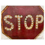 30IN EARLY STOP SIGN W/ CAT EYES