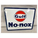 GULF NO NOX PUMP PLATE 11X9