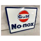 GULF NO NOX PUMP PLATE 11X9