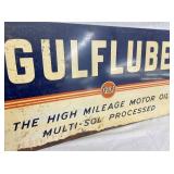 GULFLUBE MOTOR OIL SIGN 22X11
