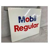 MOBIL REGULAR PORC. PUMP PLATE 14X12
