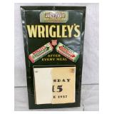 1937 EARLY WRIGLEYS GUM CALENDAR