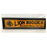 CB LION BUGGIES SIGN 34X10