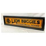 CB LION BUGGIES SIGN 34X10