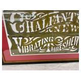 CHALFANTS VIBRATING THRESHER SIGN 24X15