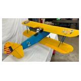 CLOSEUP VIEW HANDMADE AIRPLANE