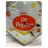 15X15 DR. PEPPER DIAMOND CLOCK