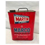 2G. MARTIN MARCO OIL CAN W/TRAIN GRAPHIC