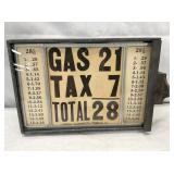 VISABLE PUMP PRICE TAX SIGN 8X6