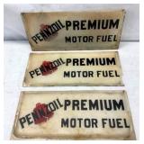 GLASS PENNZOIL PUMP INSERTS
