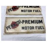GLASS PENNZOIL PUMP INSERTS