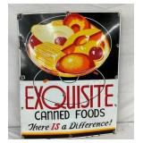 PORC. EXQUISTIE CANNED FOOD SIGN