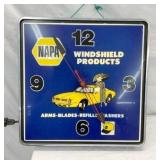 NAPA WINDSHIELD CLOCK 16X16