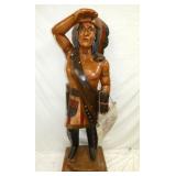 6FT. HANDCARVED STORE INDIAN