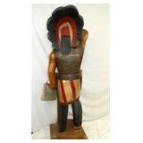 BACKVIEW CARVED 6FT. STORE INDIAN