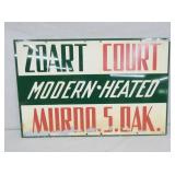 ZOART COURT SIGN 24X16