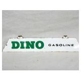 DINO GASOLINE SIGN PORC. 22X4