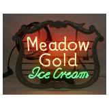 MEADOW GOLD ICE CREAM NEON