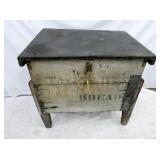 EARLY WOODEN BREAD BOX
