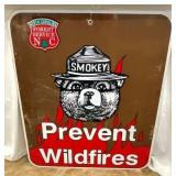 NC FOREST SMOKEY PREVENT FIRES 30X36