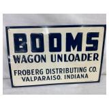 NOS BOOMS WAGON UNLOADER EMB. SIGN