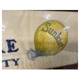 FRAMED GOLDEN SCEPTRE SIGN 28X9