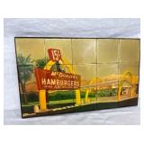 MCDONALDS TILE SIGN ON BOARD