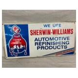 EMB. SHERWIN WILLIAMS SIGN 24X12