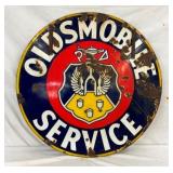 42IN PORC. DS OLDSMOBILE SIGN