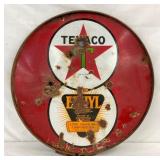 30IN PORC. DS TEXACO 8 BALL SIGN