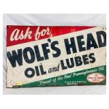 WOLFS HEAD SIGN 53X32