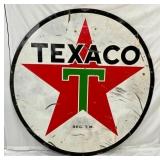 6FT. DS PORC. TEXACO SIGN