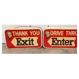 LIGHTUP KFC ENTER/EXIT SIGNS