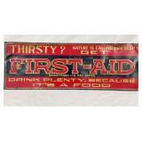EMB. FIRST AID SIGN 27X10