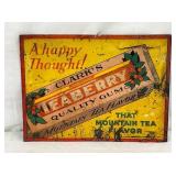 EARLY TEABERRY GUM SIGN 12X9