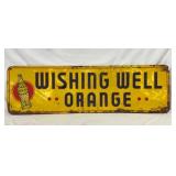 EMB. WISHING WELL ORANGE SIGN