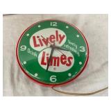 LIVELY LIMES CLOCK