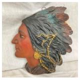 NATIVE AMERICANA WALL PLAQUE