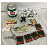 SINCLAIR, PENCILS, MATCHES, ETC