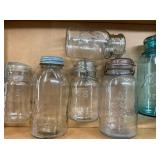 COLLECTION VARIOUS FRUIT JARS