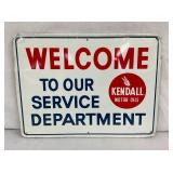 KENDALL SERVICE DEPT. SIGN