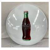 24IN WHITE PORC. COKE BUTTON W/ BOTTLE