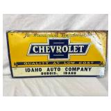 EMB. CHEVROLET DEALER SIGN 