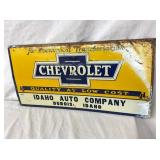 EMB. CHEVROLET DEALER SIGN 
