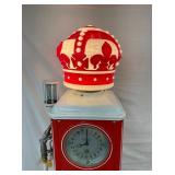 W/ MILKGLASS CROWN GLOBE 