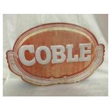 EMB. COBLE SIGN 23X16
