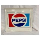 PEPSI SIGN 30X27 SELF FRAMED
