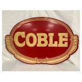 EMB. COBLE SIGN 48X32
