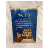 ESSO TIGER ALUM. SIGN 13X18