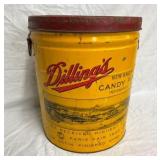 EARLY DILLINGS JELLIES & GUM CAN